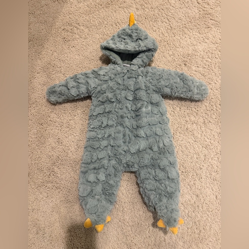 Koala Kids Fluffy Green Hooded Footie